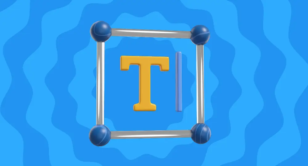 A course thumbnail - a yellow letter "T" in a square frame